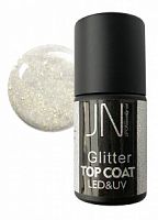 Топ для гель-лака JN Glitter Top Coat 10мл без липкого слоя №02